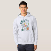 THE SHIRE™ Watercolor Collage Graphic Hoodie (Voorkant volledig)