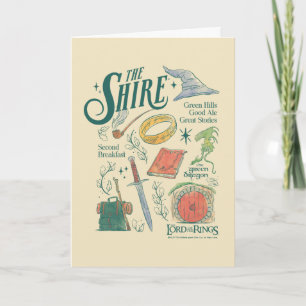 THE SHIRE™ Waterverf Collage Grafiek Kaart