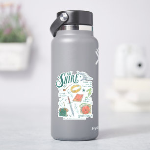 THE SHIRE™ Waterverf Collage Grafiek Sticker