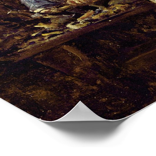 The Shoemaker of Reville, een stad bij Cherbourg Poster (Hoek)