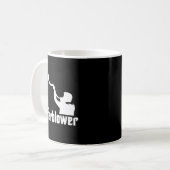 The Shofar Blower Rosh Hashanah Rabbi Temple Jewis Koffiemok (Voorkant links)