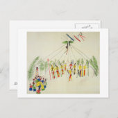 The Shoshone Sun Dance (pigment op muslijn) Briefkaart (Voorkant / Achterkant)