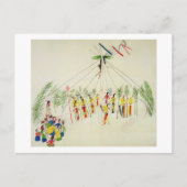 The Shoshone Sun Dance (pigment op muslijn) Briefkaart (Voorkant)