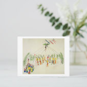 The Shoshone Sun Dance (pigment op muslijn) Briefkaart (Staand voorkant)