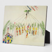 The Shoshone Sun Dance (pigment op muslijn) Fotoplaat (Zijkant)