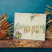 The Shoshone Sun Dance (pigment op muslijn) Fotoplaat (Zijkant)