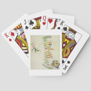 The Shoshone Sun Dance (pigment op muslijn) Speelkaarten