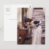 The Shrine by John William Waterhouse Briefkaart (Voorkant / Achterkant)