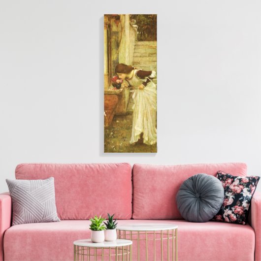 The Shrine by John William Waterhouse Canvas Afdruk (Insitu (Woonkamer))