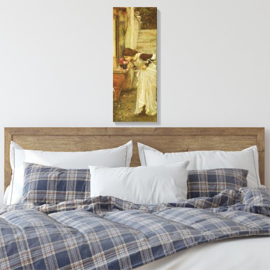 The Shrine by John William Waterhouse Canvas Afdruk (Insitu (Slaapkamer))