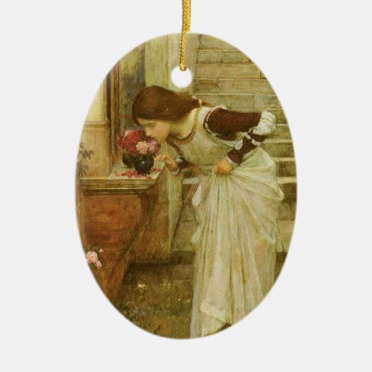 The Shrine by John William Waterhouse Keramisch Ornament (Voorkant)