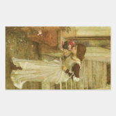The Shrine by John William Waterhouse Rechthoekige Sticker (Voorkant)