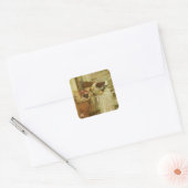 The Shrine by John William Waterhouse Vierkante Sticker (Envelop)