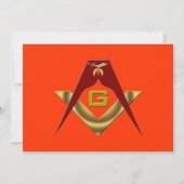 The Shrine, The Freemason Invitation Kaart (Voorkant)