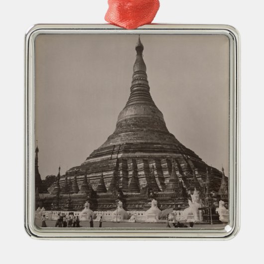 The Shwedagon Pagoda at Rangoon, Birma, c.1860 Metalen Ornament (Voorkant)