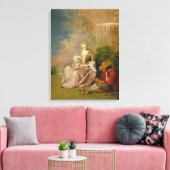 The Shy Lover, 1718 Canvas Afdruk (Insitu (Woonkamer))