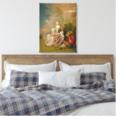 The Shy Lover, 1718 Canvas Afdruk (Insitu (Slaapkamer))