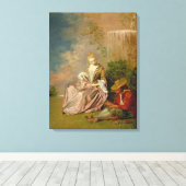 The Shy Lover, 1718 Canvas Afdruk (Insitu (Houten vloer))