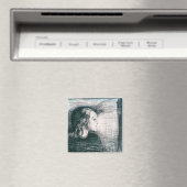 The Sick Child I (1896) van Edvard Munch Magneet (Insitu (Vaatwasser))