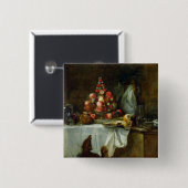 The Sideboard, 1728 Vierkante Button 5,1 Cm (Voorkant /achterkant)