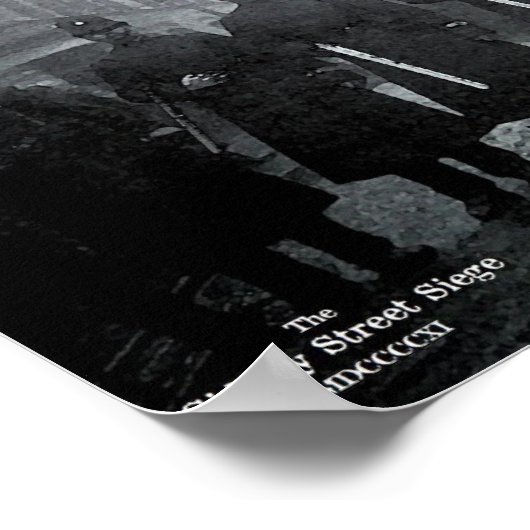 The Sidney Street Siege 1911 Poster (Hoek)