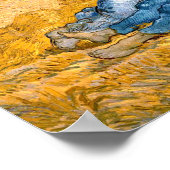 The Siesta (1890) Wheatfield Van Gogh Classic Art Poster (Hoek)