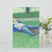 The Siesta (door Gustave Caillebotte) Briefpapier (Staand voorkant)