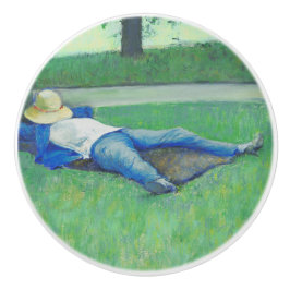 The Siesta (door Gustave Caillebotte) Keramische Knop