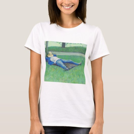 The Siesta (door Gustave Caillebotte) T-shirt (Voorkant)