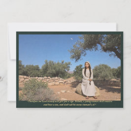 The Sign of Immanuel—Isaiah 7:14 Biblical Art Kaart