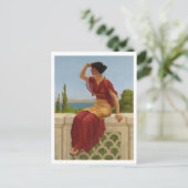 The Signal van John William Godward Briefkaart (Staand voorkant)