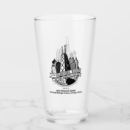 The Signature Room op de 95th, Chicago, IL Glas (Voorkant)