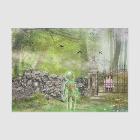 The Silent Man Tissuepapier (Voorkant)