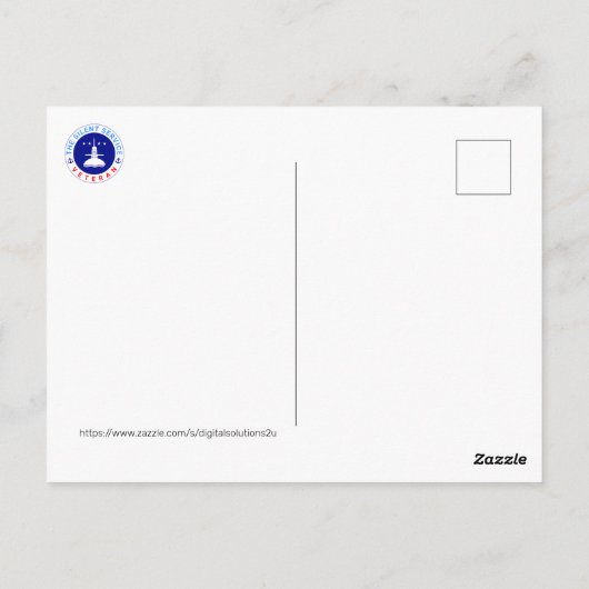 The Silent Service Veteraan elegant Briefkaart (Achterkant)