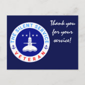 The Silent Service Veteran elegant Briefkaart (Voorkant)