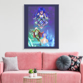 The Silver Dolphins Saga: Van het leven en de Lief Canvas Afdruk (Insitu (Woonkamer))