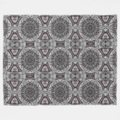 The Silver Fractal Garden Fleece Deken (Voorkant (Horizontaal))