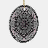 The Silver Fractal Garden Keramisch Ornament (Rechts)