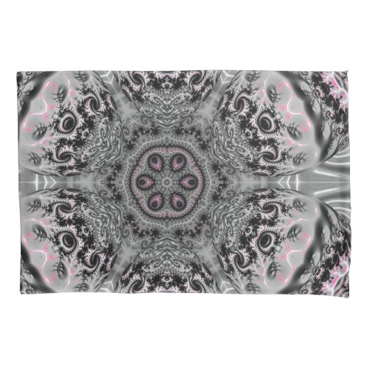 The Silver Fractal Garden Kussensloop (Voorkant)