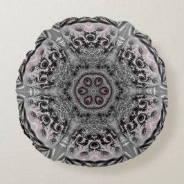 The Silver Fractal Garden Rond Kussen