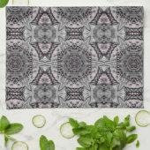 The Silver Fractal Garden Theedoek (Gevouwen)