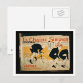 "The Simpson Chain", Parijs (kleurenlitho) Briefkaart (Voorkant / Achterkant)