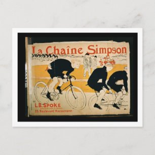 "The Simpson Chain", Parijs (kleurenlitho) Briefkaart