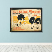 "The Simpson Chain", Parijs (kleurenlitho) Canvas Afdruk (Insitu (Houten vloer))