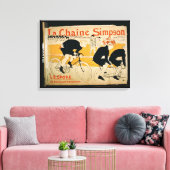 "The Simpson Chain", Parijs (kleurenlitho) Canvas Afdruk (Insitu (Woonkamer))