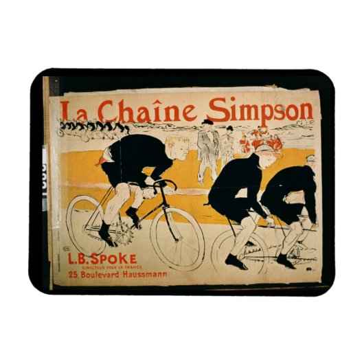 "The Simpson Chain", Parijs (kleurenlitho) Magneet (Horizontaal)