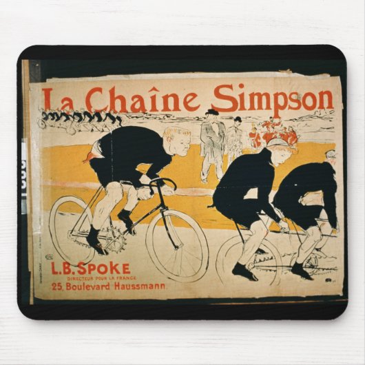 "The Simpson Chain", Parijs (kleurenlitho) Muismat (Voorkant)