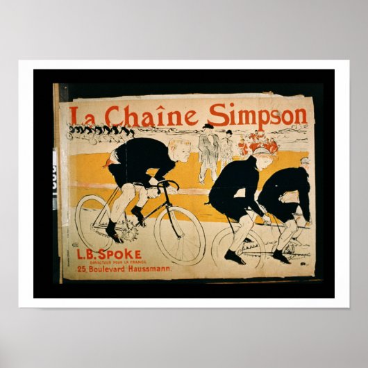 "The Simpson Chain", Parijs (kleurenlitho) Poster (Voorkant)