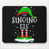 The Singing Elf Christmas Family Matching Xmas Sin Muismat (Voorkant)