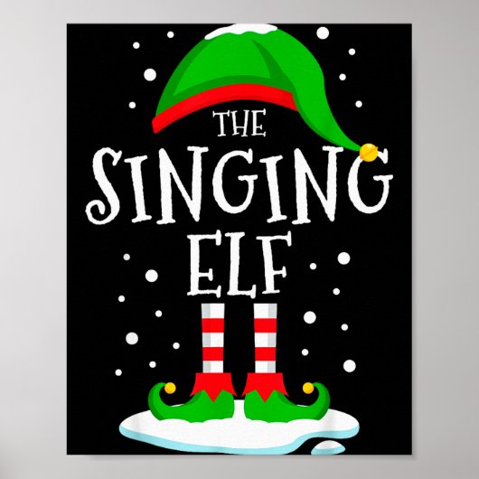 The Singing Elf Christmas Family Matching Xmas Sin Poster (Voorkant)